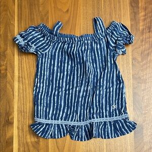 Calvin Klein Navy Striped Kids Blouse